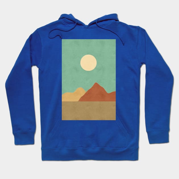 White sun desert Hoodie by OZOROZO